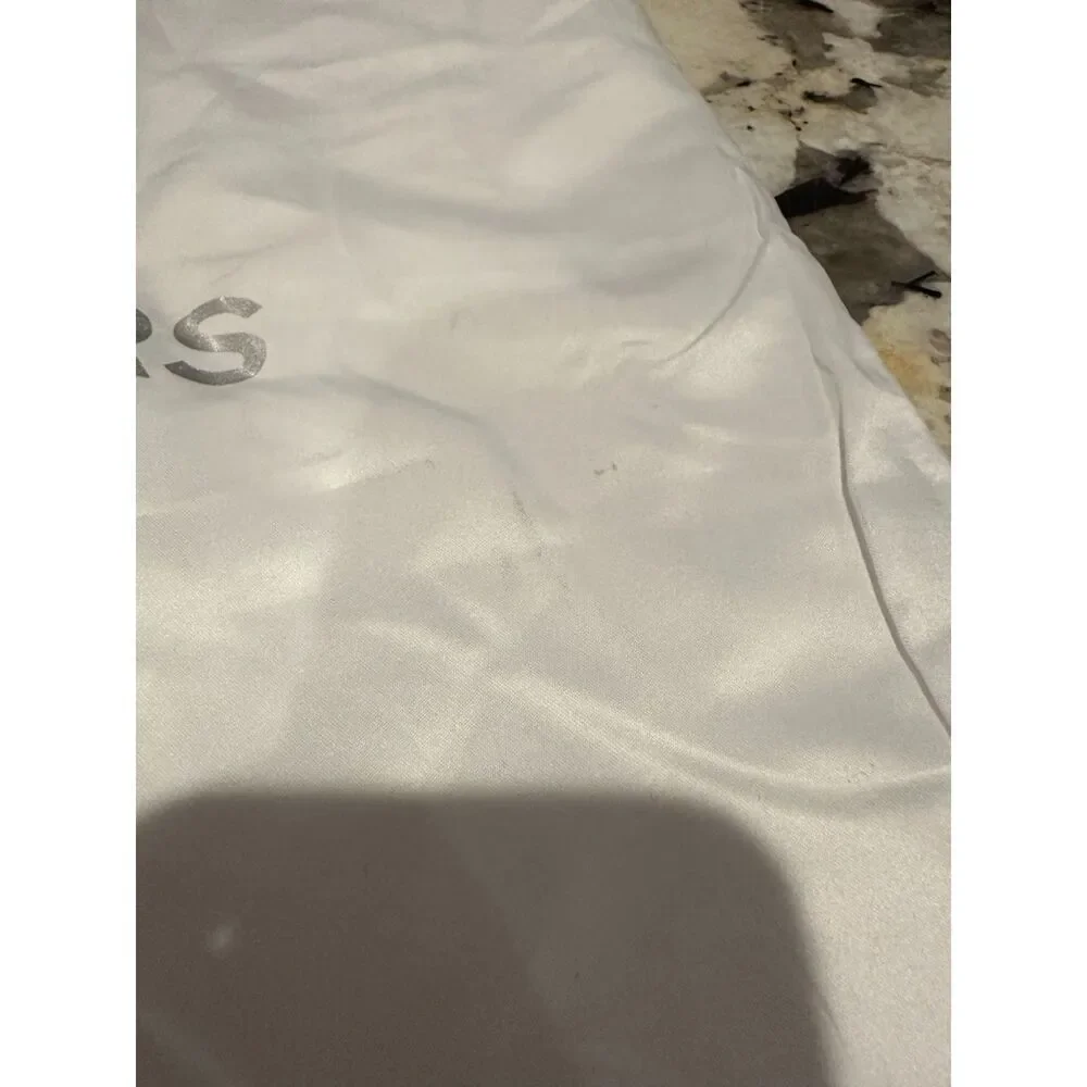 Michael Kors with Logo White Satin Drawstring Dust Bag 18x18